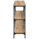 vidaXL Konzolový stôl Remeselný dub 150 x 29 x 75 cm – Obrázok 6