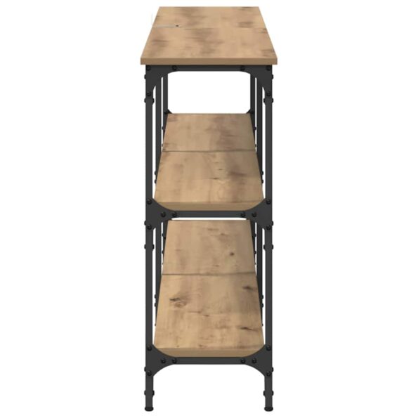 vidaXL Konzolový stôl Remeselný dub 150 x 29 x 75 cm – Obrázok 6
