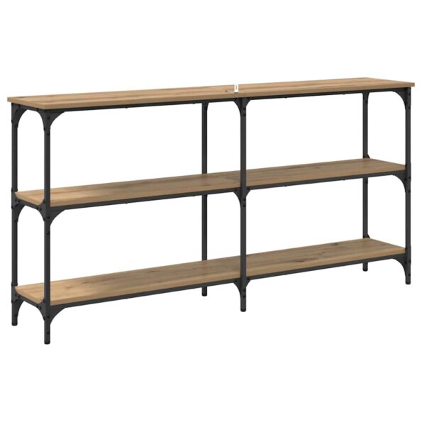 vidaXL Konzolový stôl Remeselný dub 150 x 29 x 75 cm – Obrázok 7