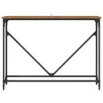 vidaXL Konzolový stôl Staré drevo 102 x 22.5 x 75 cm Kompozitné drevo – Obrázok 5