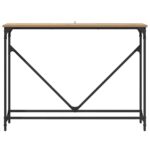 vidaXL Konzolový stôl dub artisan 102 x 22.5 x 75 cm Kompozitné drevo – Obrázok 5