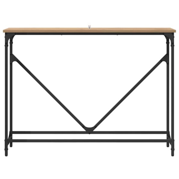 vidaXL Konzolový stôl dub artisan 102 x 22.5 x 75 cm Kompozitné drevo – Obrázok 5