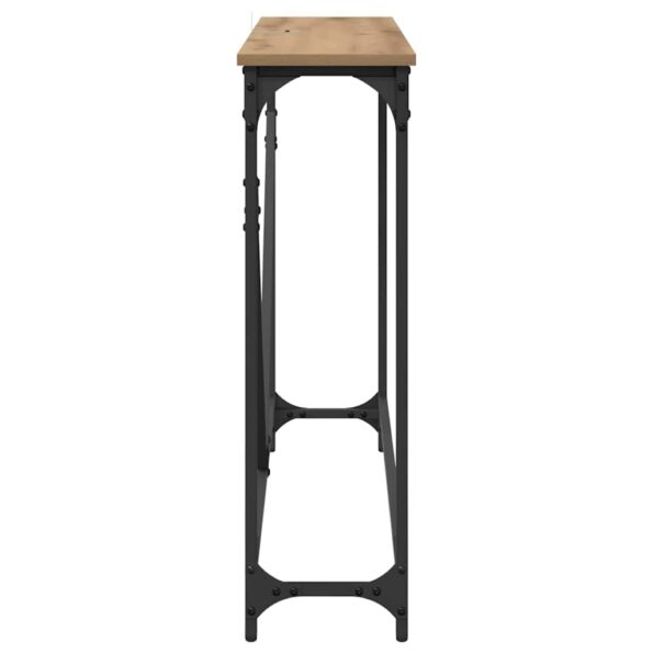 vidaXL Konzolový stôl dub artisan 102 x 22.5 x 75 cm Kompozitné drevo – Obrázok 6