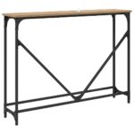 vidaXL Konzolový stôl dub artisan 102 x 22.5 x 75 cm Kompozitné drevo – Obrázok 7