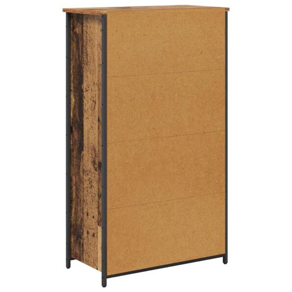 vidaXL Highboard Staré drevo 62 x 32 x 106,5 cm Kompozitné drevo – Obrázok 8