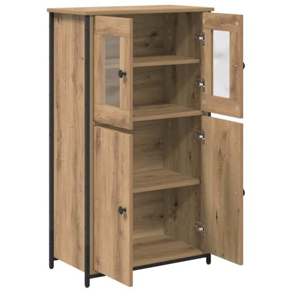 vidaXL Highboard Remeselný dub 62 x 32 x 106,5 cm Kompozitné drevo – Obrázok 6