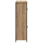vidaXL Highboard Remeselný dub 62 x 32 x 106,5 cm Kompozitné drevo – Obrázok 8