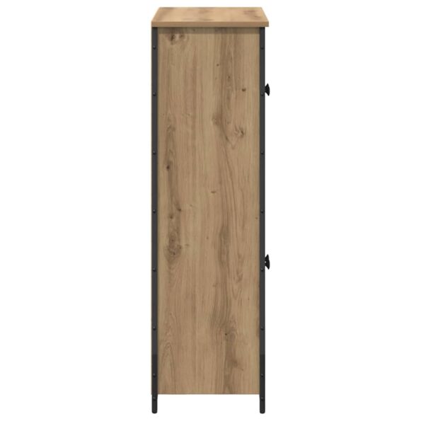 vidaXL Highboard Remeselný dub 62 x 32 x 106,5 cm Kompozitné drevo – Obrázok 8