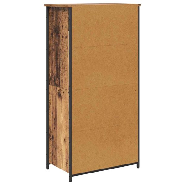 vidaXL Highboard Staré drevo 62 x 36 x 121,5 cm Kompozitné drevo – Obrázok 8