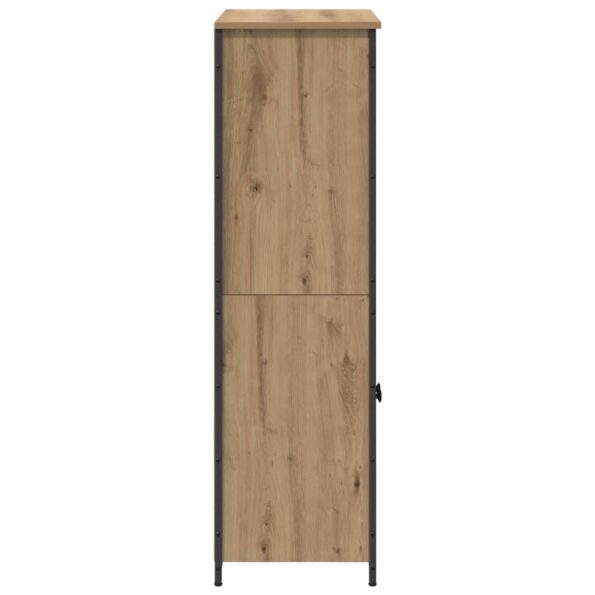 vidaXL Highboard Remeselný dub 62 x 36 x 121,5 cm Kompozitné drevo – Obrázok 7