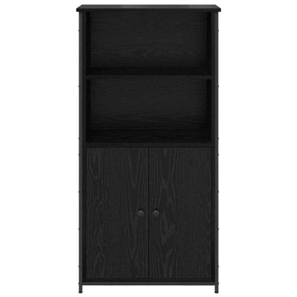 vidaXL Highboard Čierny dub 62 x 36 x 121,5 cm Kompozitné drevo – Obrázok 6