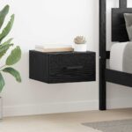 vidaXL Nočný stolík 2 pcs Čierny dub 35 x 35 x 20 cm Kompozitné drevo