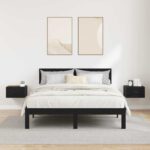 vidaXL Nočný stolík 2 pcs Čierny dub 35 x 35 x 20 cm Kompozitné drevo – Obrázok 4