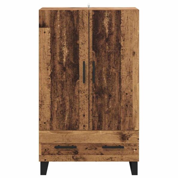 vidaXL Highboard Staré drevo 69,5 x 30 x 115 cm Kompozitné drevo – Obrázok 6