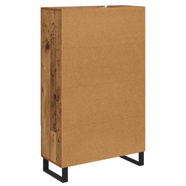 vidaXL Highboard Staré drevo 69,5 x 30 x 115 cm Kompozitné drevo – Obrázok 8