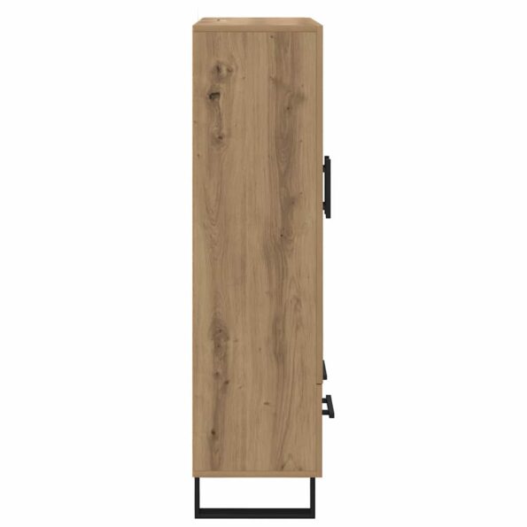 vidaXL Highboard Remeselný dub 69,5 x 30 x 115 cm Kompozitné drevo – Obrázok 7
