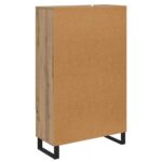 vidaXL Highboard Remeselný dub 69,5 x 30 x 115 cm Kompozitné drevo – Obrázok 8