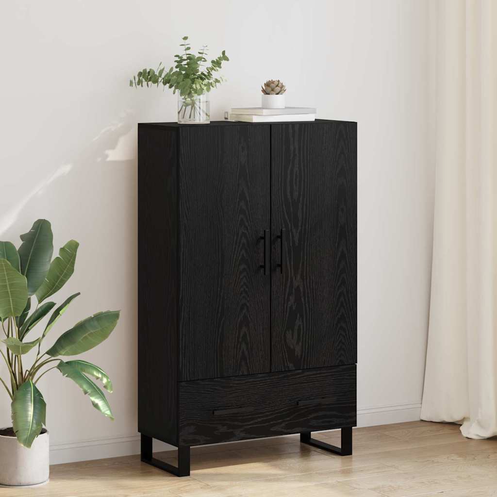 882498_1.jpg vidaXL Highboard Čierny dub 69,5 x 30 x 115 cm Kompozitné drevo – Obrázok 1