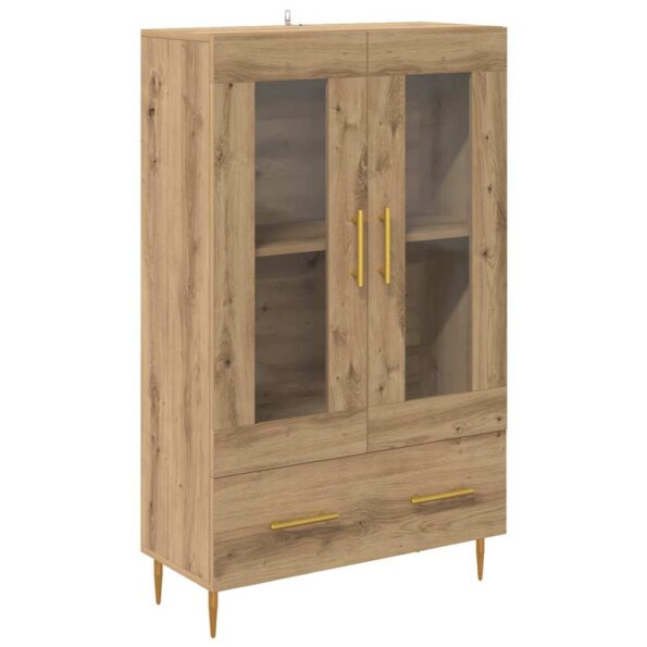 vidaXL Highboard so zásuvkou Remeselný dub 69,5 x 31 x 115 cm – Obrázok 2