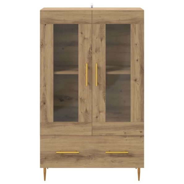 vidaXL Highboard so zásuvkou Remeselný dub 69,5 x 31 x 115 cm – Obrázok 6
