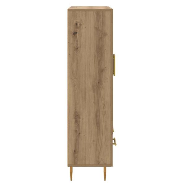 vidaXL Highboard so zásuvkou Remeselný dub 69,5 x 31 x 115 cm – Obrázok 7