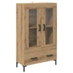 vidaXL Highboard Remeselný dub 69,5 x 31 x 115 cm Kompozitné drevo – Obrázok 2