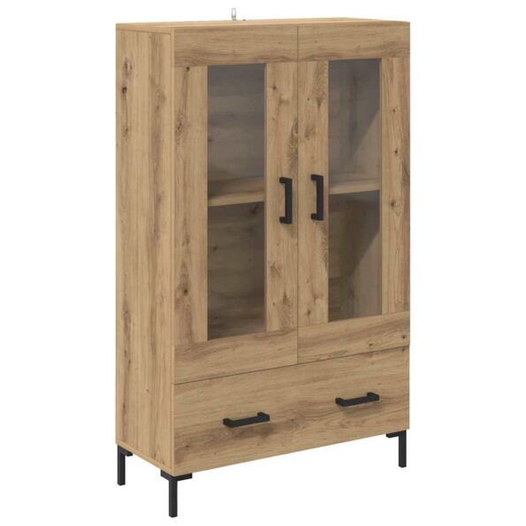 vidaXL Highboard Remeselný dub 69,5 x 31 x 115 cm Kompozitné drevo – Obrázok 2