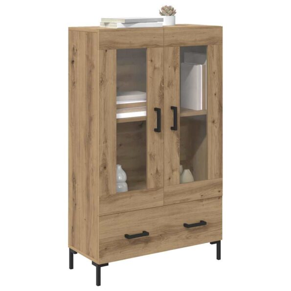 vidaXL Highboard Remeselný dub 69,5 x 31 x 115 cm Kompozitné drevo – Obrázok 3