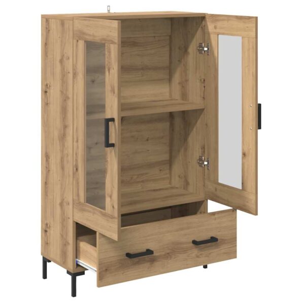 vidaXL Highboard Remeselný dub 69,5 x 31 x 115 cm Kompozitné drevo – Obrázok 5