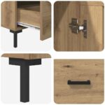 vidaXL Highboard Remeselný dub 69,5 x 31 x 115 cm Kompozitné drevo – Obrázok 9