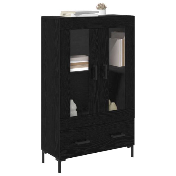 vidaXL Highboard Čierny dub 69,5 x 31 x 115 cm Kompozitné drevo – Obrázok 3