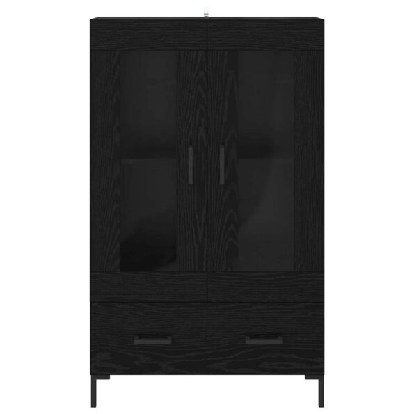 vidaXL Highboard Čierny dub 69,5 x 31 x 115 cm Kompozitné drevo – Obrázok 6