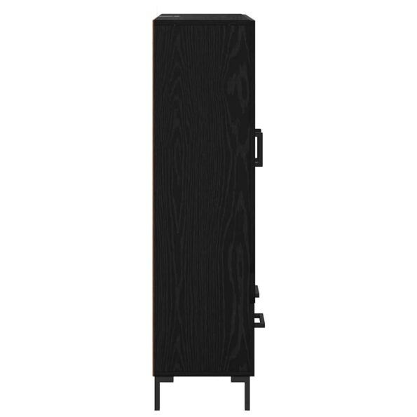 vidaXL Highboard Čierny dub 69,5 x 31 x 115 cm Kompozitné drevo – Obrázok 7