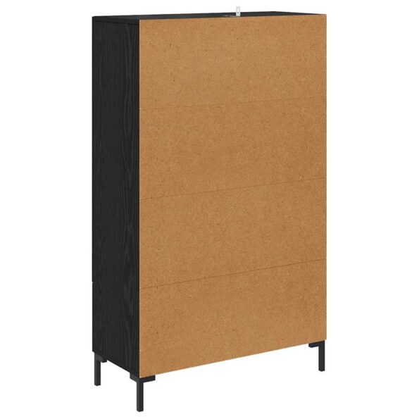 vidaXL Highboard Čierny dub 69,5 x 31 x 115 cm Kompozitné drevo – Obrázok 8