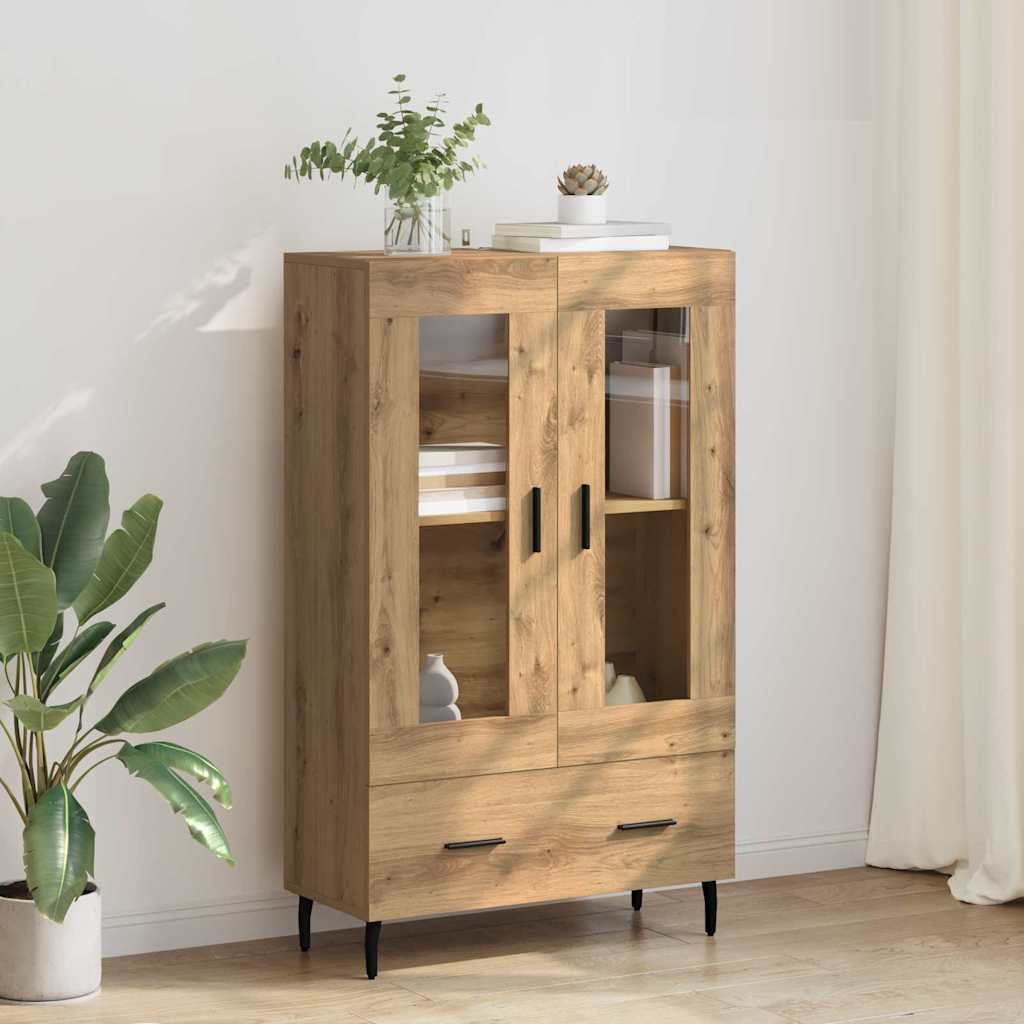 882542_1.jpg vidaXL Highboard Remeselný dub 69,5 x 31 x 115 cm Kompozitné drevo – Obrázok 1