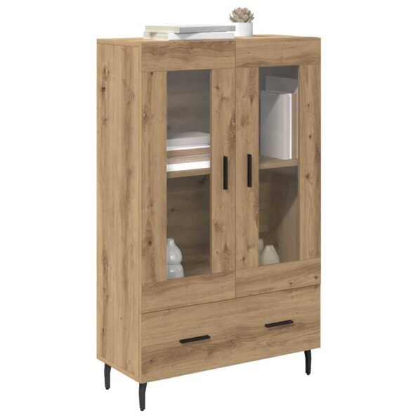 vidaXL Highboard Remeselný dub 69,5 x 31 x 115 cm Kompozitné drevo – Obrázok 3