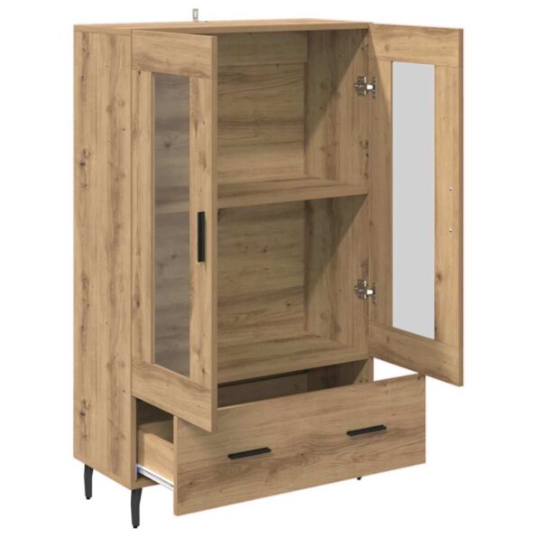 vidaXL Highboard Remeselný dub 69,5 x 31 x 115 cm Kompozitné drevo – Obrázok 5