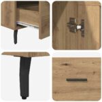 vidaXL Highboard Remeselný dub 69,5 x 31 x 115 cm Kompozitné drevo – Obrázok 9
