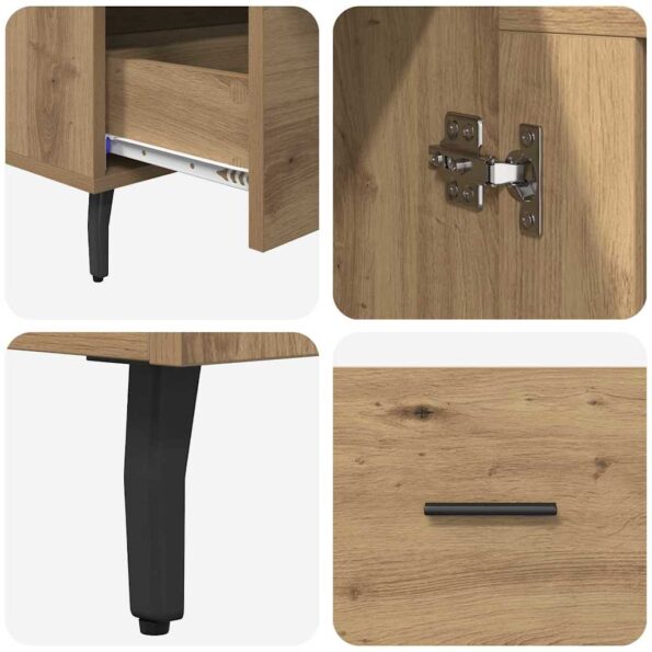 vidaXL Highboard Remeselný dub 69,5 x 31 x 115 cm Kompozitné drevo – Obrázok 9