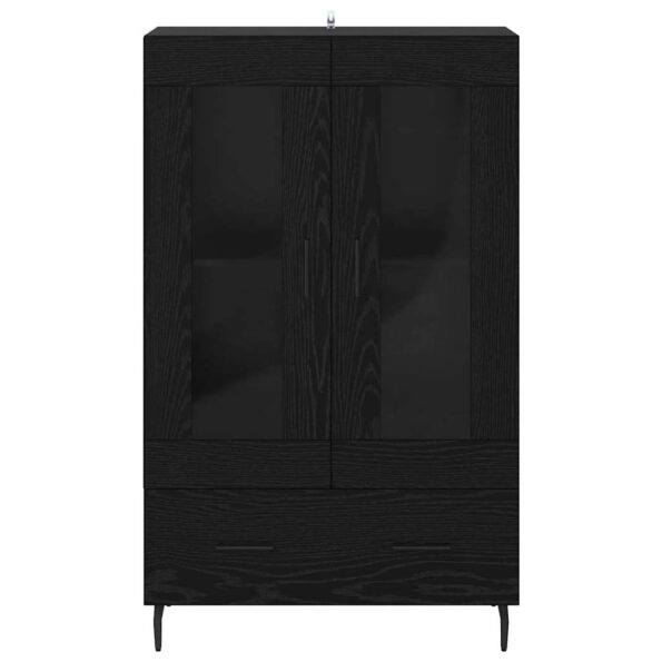 vidaXL Highboard Čierny dub 69,5 x 31 x 115 cm Kompozitné drevo – Obrázok 6