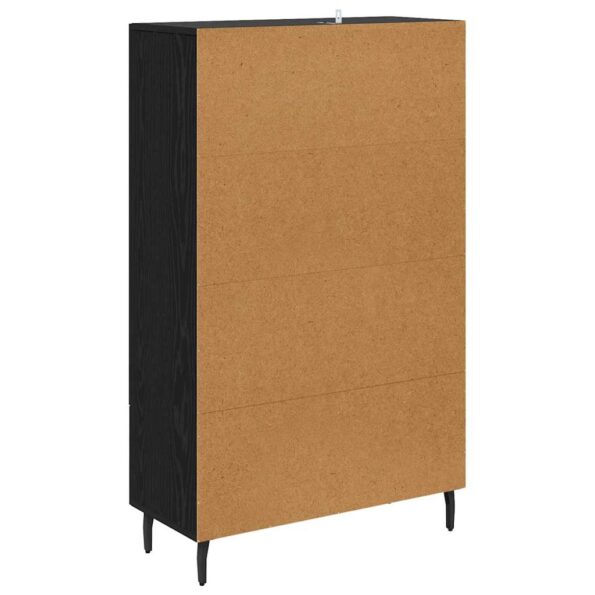 vidaXL Highboard Čierny dub 69,5 x 31 x 115 cm Kompozitné drevo – Obrázok 8