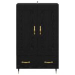 vidaXL Highboard Čierny dub 69,5 x 31 x 115 cm Kompozitné drevo – Obrázok 6