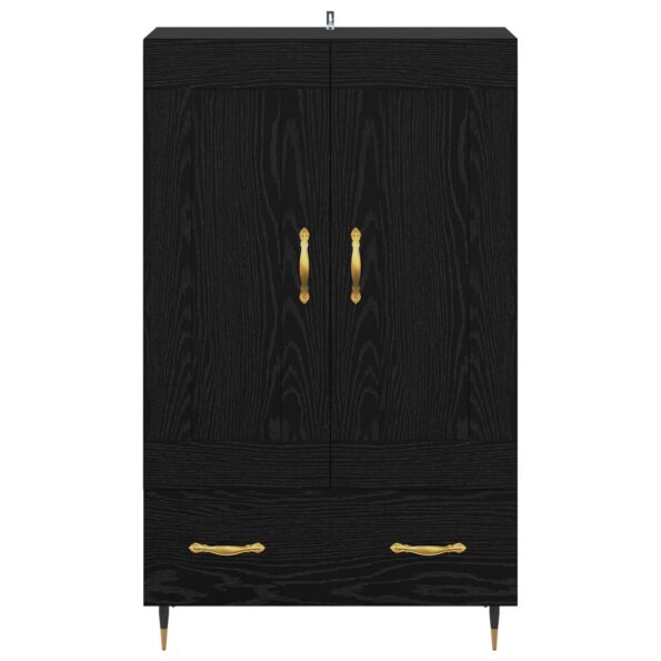 vidaXL Highboard Čierny dub 69,5 x 31 x 115 cm Kompozitné drevo – Obrázok 6