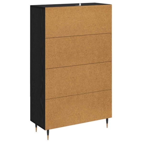 vidaXL Highboard Čierny dub 69,5 x 31 x 115 cm Kompozitné drevo – Obrázok 8