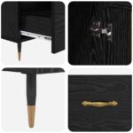 vidaXL Highboard Čierny dub 69,5 x 31 x 115 cm Kompozitné drevo – Obrázok 9