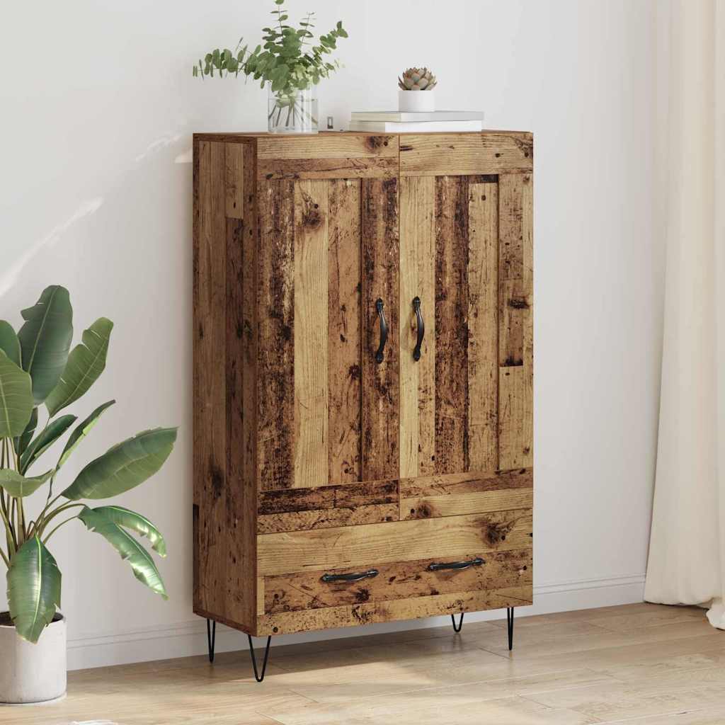 882568_1.jpg vidaXL Highboard Staré drevo 69,5 x 31 x 115 cm Kompozitné drevo – Obrázok 1