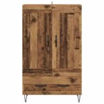 vidaXL Highboard Staré drevo 69,5 x 31 x 115 cm Kompozitné drevo – Obrázok 6
