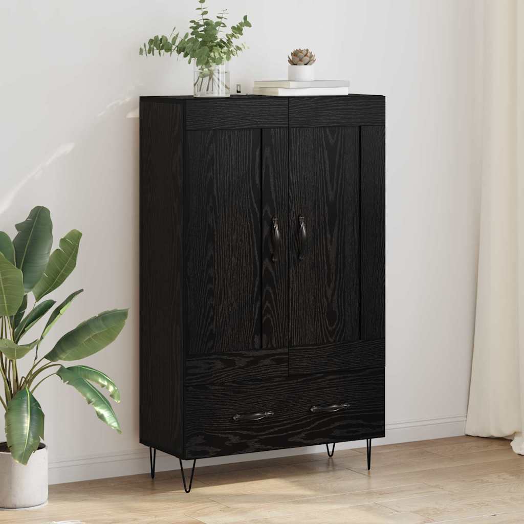 882570_1.jpg vidaXL Highboard Čierny dub 69,5 x 31 x 115 cm Kompozitné drevo – Obrázok 1