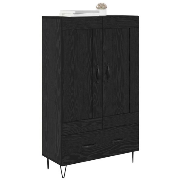vidaXL Highboard Čierny dub 69,5 x 31 x 115 cm Kompozitné drevo – Obrázok 3