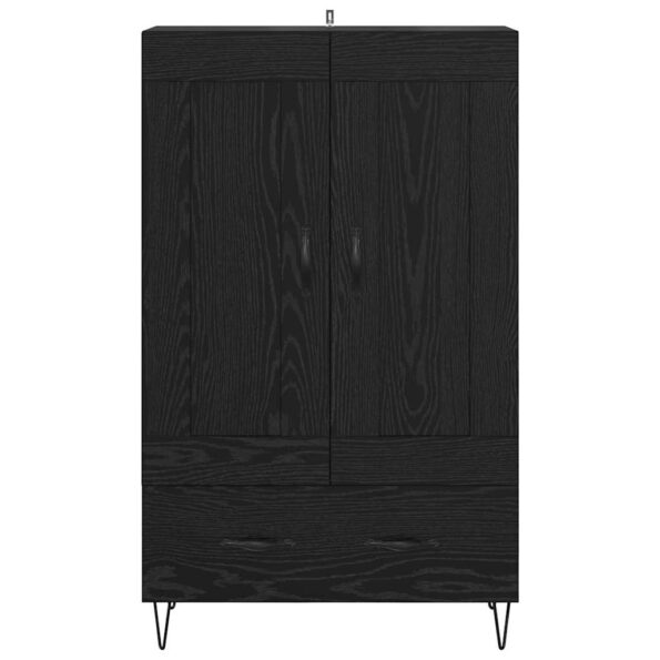 vidaXL Highboard Čierny dub 69,5 x 31 x 115 cm Kompozitné drevo – Obrázok 6
